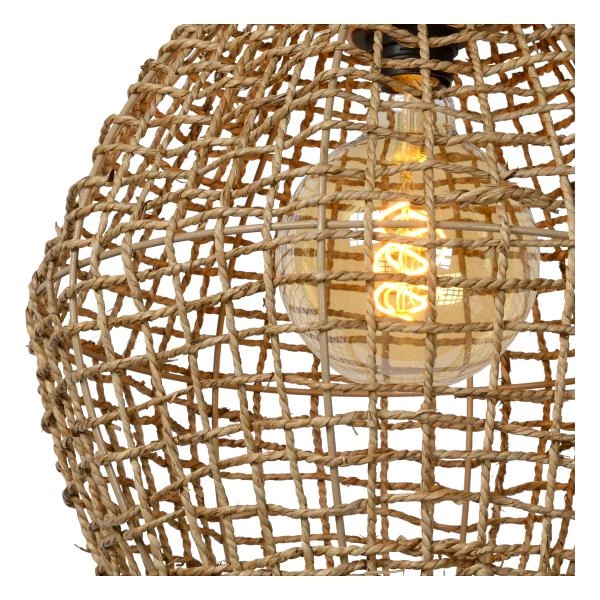 Lucide ALBAN - Pendant light - Ø 35 cm - 1xE27 - Natural - detail 4